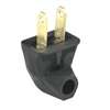 Eaton Wiring Devices BP84BK-SP Electrical Plug, Angled, Side Outlet, 21/64 in, 2-Pole, 15 A, 125 V, NEMA: NEMA 1-15