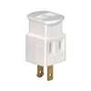 WHT 3OUTLET 2WIRE CUBE TAP - Case of 5