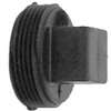 Canplas 103051SBC Threaded Plug, 1-1/2 in, MNPT, ABS, Black, SCH 40 Schedule