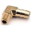 Anderson Metals 129E Series 757020-0604 Hose Elbow, 3/8 x 1/4 in, Barb x MPT, Brass
