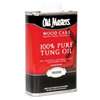 Old Masters 90008 Tung Oil, 300 to 400 sq-ft/gal Coverage Area, Oil Base, Liquid, 1 pt Can