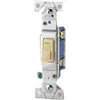 Eaton Wiring Devices 1303-7V Series Toggle Switch, Ivory, 15 A, Wall Mount, Polycarbonate Housing Material