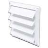 Lambro 361W Louvered Vent, 6 in W, Plastic