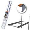 Multinautic 400 Series 21111 Boxed Dock, 45 x 22 x 48 in, Aluminum, White, Powder-Coated