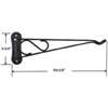 Landscapers Select GB0223L Planter Bracket, 10-3/8 L, Steel, Forest Green, Wall Mount Mounting