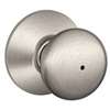 Schlage Plymouth Series F40VPLY619 Privacy Lockset, 2.31 in L x 2.75 in W x 2.75 in H Dimensions, Satin Nickel