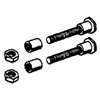Arnold ASB-225 Wheel Bolt, Universal, Steel, For: Wheels with 1/2 in Dia Bore and Hub Width From 1-1/8 to 2 in Long