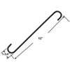 Landscapers Select GB0133L Extender S-Hook, 12 in H, Steel, White, White, Hanging