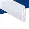 WallTuf 9020801 Divider Moulding, 8 ft L Actual, Vinyl, White