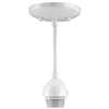Westinghouse 7028600 Mini Pendant Light Fixture, 1-Lamp, Incandescent Lamp, White Fixture