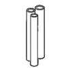 Charlotte Pipe PVC 04200 0600 Pipe, 2 in, 10 ft L, Cellcore , Foam/PVC, White