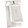 Hubbell 5103-1 Cover, 4-9/16 in L, 2-13/16 in W, Metal, White, Powder-Coated