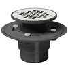 Oatey 42261 Shower Drain, ABS, Black, Specifications: Snap-In Cover Design, Solvent Weld Connection