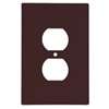 WALL PLATE 1GNG DPLX RECPT BRN - Case of 10