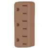 Eaton Wiring Devices BP1147B Outlet Adapter, 2 -Pole, 15 A, 125 V, 3 -Outlet, NEMA: NEMA 5-15R, Brown