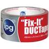 IPG 6910 Duct Tape, 10 yd L, 1.88 in W, Poly-Coated Cloth Backing, Silver