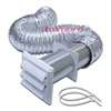 Lambro 1379W Wall Louvered Vent Kit, Plastic, (1) 4 in White Plastic Exhaust Wall Louvered Vent