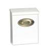 Gibraltar Mailboxes Designer Series DVKW0000 Mailbox, 440 cu-in Capacity, Galvanized Steel, Powder-Coated, White