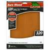 Gator 4466 Sanding Sheet, 11 in L, 9 in W, Very Fine, 320 Grit, Garnet Abrasive, Paper Backing