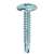 Teks 21532 Lath Screw, #8 Thread, Truss Head, Phillips Drive, Drill Point, Steel, Zinc