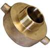 Abbott Rubber JBHA-150 Hydrant Adapter, 2-1/2 x 1-1/2 in, NST x NPT, Brass
