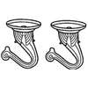 Landscapers Select GB0423L Ceiling Hook, 1-17/32 in H, Zinc, White, Ceiling Mount Mounting
