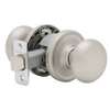 Kwikset 720J 15CP6AL Passage Knob, Knob Handle, Zinc, Satin Nickel, 2-3/8 to 2-3/4 in Backset, 2-1/4 in Strike