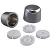 Toilet Bolt Cap Round Chrm - Case of 3