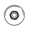 Prime-Line M 6000 Shower Door Roller, Plastic, White, For: Glass Up to 5/16 in Thickness, Shower Door