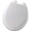 Mayfair 41ECDG-000 Toilet Seat, 16-1/2 in L, 14.63 in W, Round, Wood, White, Twist Hinge