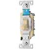 Eaton Wiring Devices CS115V Toggle Switch, 15 A, 120/277 V, Screw Terminal, Nylon Housing Material, Ivory