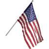 Valley Forge AA99090 Flag Kit, Includes: 5 ft Aluminum Pole, 2-Position Plastic Bracket with Screw