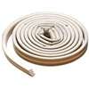 M-D 02618 Weatherstrip Tape, 3/8 in W, 17 ft L, EPDM Rubber, White, 12/PK