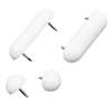 TOILET SEAT BUMPER SET PLASTIC - Case of 6
