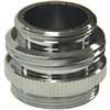 Danco 10513 Hose Adapter, 15/16 x 55/64 x 3/4 in, Male/Female x GHTM/Male, Brass, Chrome-Plated