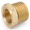 Anderson Metals 738110-1612 Reducing Pipe Bushing, 1 x 3/4 in, Male x Female, Brass, 200 psi Pressure