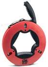 Gardner Bender UpperHand Series FTS-125R Fish Tape, 1/8 in Tape, 125 ft L Tape, Carbon Steel Tape, Red Case
