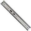 Knape & Vogt 8400P 14 Drawer Slide, 100 lb, 14 in L Rail, 1/2 in W Rail, Anochrome