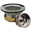 Plumb Pak PP820-28 Basket Strainer Assembly, 2-7/8 in Dia, Stainless Steel, Chrome-Plated