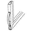 Make-2-Fit PL 7776 Tension Spring, 2-3/4 in L, Steel, Zinc