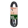 Woods 990261 Extension Cord, 16 AWG Cable, 15 ft L, 13 A, 125 V, Black