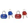 Master Lock 4681TBLK Luggage Lock, Keyed Alike Key, 3/32 in Dia Shackle, 9/16 in H Shackle, Steel Shackle, Steel Body