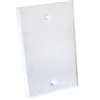 Hubbell 5173-1 Cover, Blank, Flat, 4-17/32 in L, 2-25/32 in W, 1-Gang, Metal, White, Powder-Coated, 50/CT