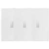 Eaton Wiring Devices PJS3W Wallplate, 4-7/8 in L, 6-3/4 in W, 3 -Gang, Polycarbonate, White, High-Gloss