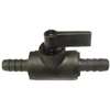 Valley Industries PBV-38HB-CSK Hose Valve, Hose x Barb, 150 psi Pressure, Polypropylene