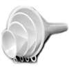 Chef Craft 20493 Funnel Set, 2 to 5 in Dia, Plastic