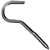 National Hardware 2153BC Series N220-814 Screw Hook, 1/4 in Opening, 4-1/4 in L, Stainless Steel, Zinc