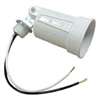 Hubbell 5606-1 Lamp Holder, Weatherproof, 5 in L x 2.094 in W x 2.094 in H Dimensions, 120 V, 75 to 150 W, White