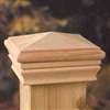 Maine Ornamental 72889 Post Cap, 4 in L, 4 in W, Pressure Treated