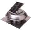 Master Flow Green Machine ERVSOLAR EcoSmart Roof Vent, 500 cfm Air, Steel, 2:12 to 12:12 Roof Pitch